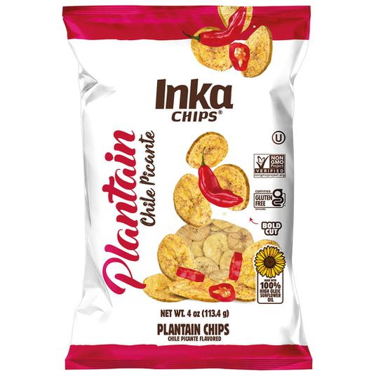 Inka Plantain Chips Chile Picante 4oz 12ct